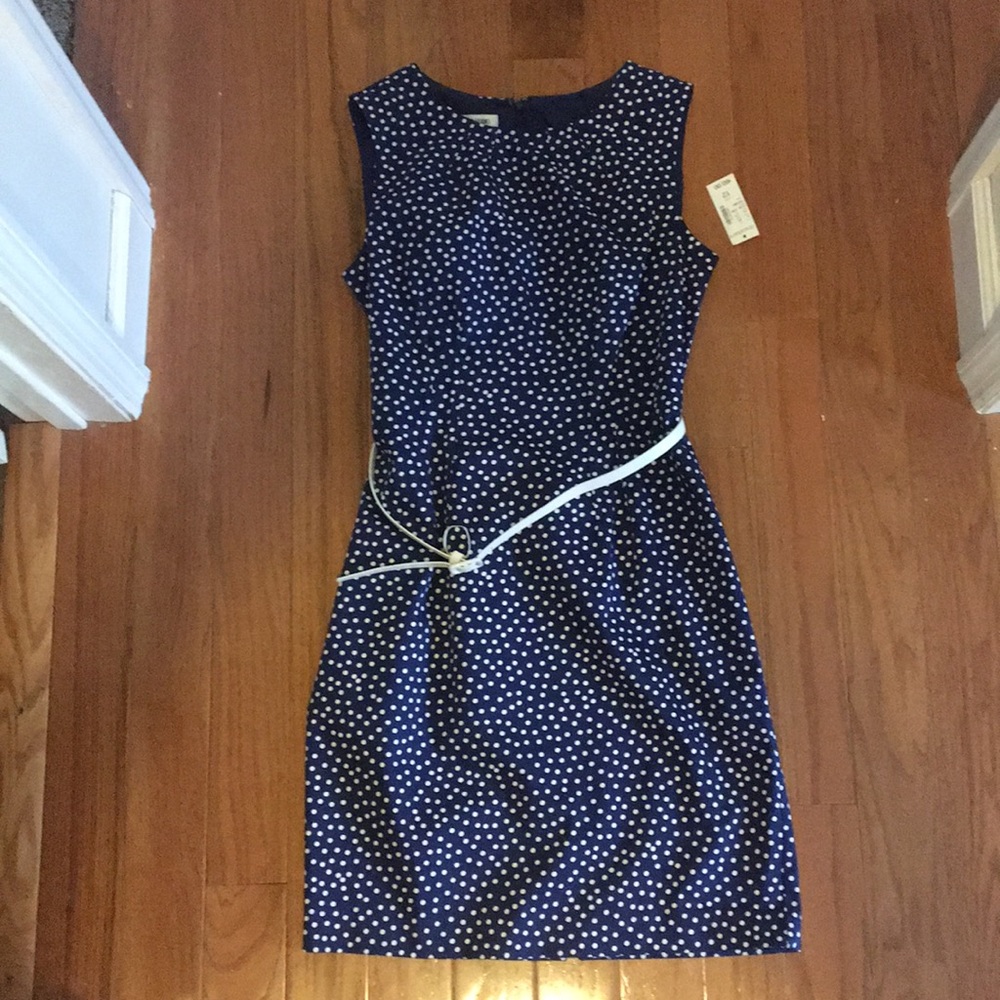 Navy sleeveless dress